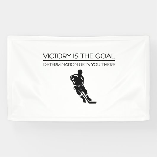 Banderoles Slogan SUPÉRIEUR de victoire d'hockey (Horizontal)
