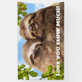 Banderoles Sloth Couple (Vertical)