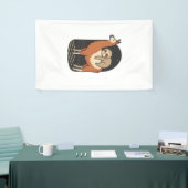 Banderoles Sloth Riding Llama (Salon professionnel)