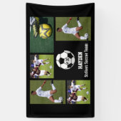 Banderoles Soccer Photo Collage Nom de l'équipe Numéro d'équi (Vertical)