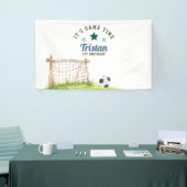 Banderoles Soccer Rookie “It’s Game Time” First Birthday (Salon professionnel)