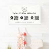 Banderoles Social Media QR Code Entreprise (En situation)
