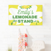 Banderoles Socle de citronnade jaune vif (En situation)