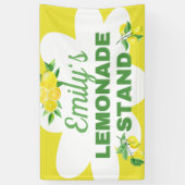 Banderoles Socle de citronnade jaune vif (Vertical)