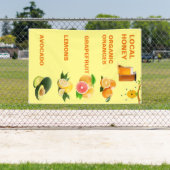 Banderoles Socle Fruit Local Conçu Sur Mesure (Insitu)