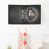 Banderoles Soeurs et bières noires et blanches 50e anniversai (En situation)