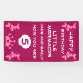 Banderoles Soeurs jumelles Mermaid (Horizontal)