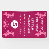 Banderoles Soeurs jumelles Mermaid (Horizontal)