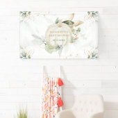 Banderoles Soft Green Gold Citrouille Automne Baby shower Par (En situation)