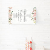 Banderoles Soignée Rose Floral Confirmation Personnalisée (Insitu)