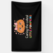 Banderoles Soin mignon pour la petite infirmière Citrouille l (Vertical)