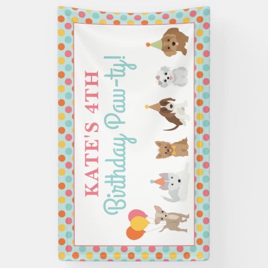 Banderoles Soirée d'anniversaire (Vertical)