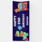 Banderoles Soirée d'anniversaire des garçons Dinosaur (Vertical)