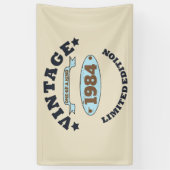 Banderoles Soirée de 40 ans vintage personnalisée (Vertical)