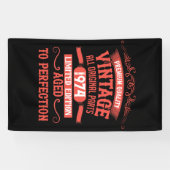 Banderoles Soirée de 50 ans vintage personnalisée (Horizontal)