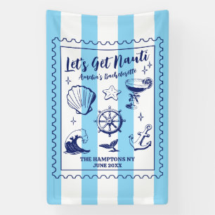 Banderoles Soirée de célibataire plage, devenons coquins vint