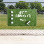 Banderoles Soirée de golf avec balles de golf sur vert (En situation)