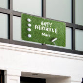 Banderoles Soirée de golf avec balles de golf sur vert (Bâtiment extérieur)