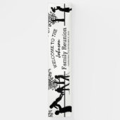 Banderoles Soirée de réunion d'arbre généalogique personnalis (Vertical)