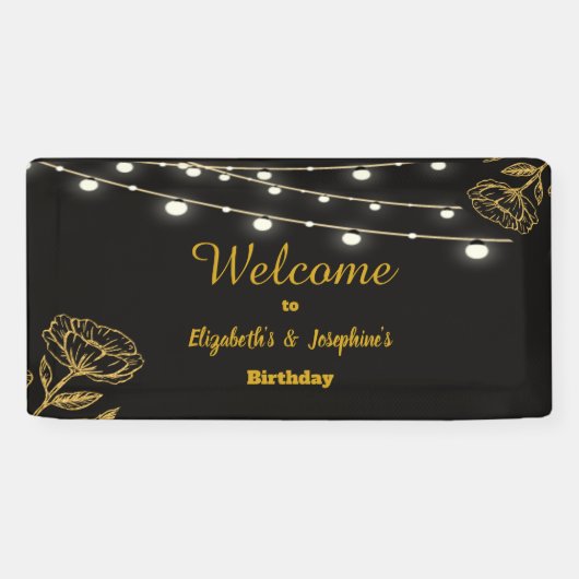 Banderoles Soiree double élégant (Horizontal)