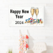 Banderoles Soirée du Nouvel An (En situation)