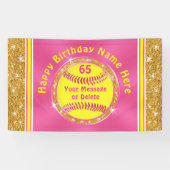 Banderoles Soirée personnalisée Décorations d'anniversaire (Horizontal)