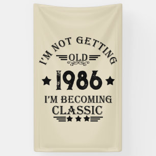 Banderoles Soirée personnalisée vintage de 35 ans