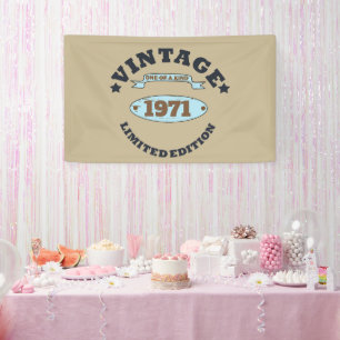 Banderoles Soirée personnalisée vintage de 55 ans