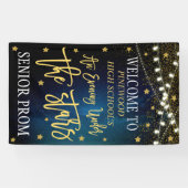 Banderoles Soirée sous les étoiles Danse bal (Horizontal)