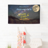 Banderoles Soirée Sous L'Espace Pleine lune Des Etoiles (En situation)