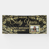 Banderoles Soixante ans 60e anniversaire de fête Photo (Horizontal)