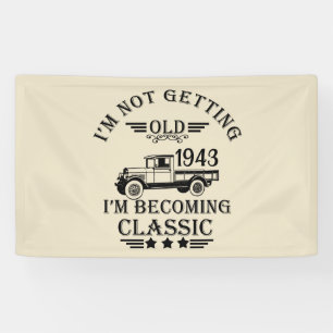 Banderoles Soixante-dix vintage 90e anniversaire personnalisé