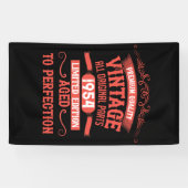 Banderoles Soixante-dix vintages 70e anniversaire personnalis (Horizontal)