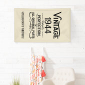 Banderoles Soixante-dix vintages fête du 80e anniversaire (En situation)