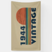 Banderoles Soixante-dix vintages fête du 80e anniversaire (Vertical)