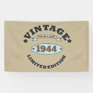Banderoles Soixante-dix vintages fête du 80e anniversaire