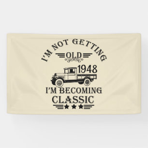 Banderoles Soixante-quinze vintage 75e anniversaire