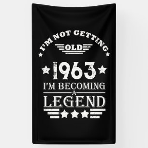 Banderoles Soixante vintage 60e anniversaire