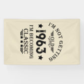 Banderoles Soixante vintage 60e anniversaire (Horizontal)