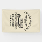 Banderoles Soixante vintage 60e anniversaire (Horizontal)