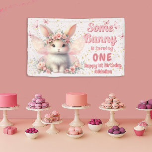 Banderoles Some Bunny 1er Anniversaire Fées Papillons