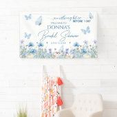 Banderoles Something Blue avant le mariage Welcome (En situation)