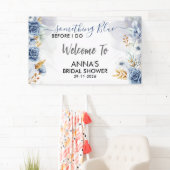 Banderoles Something Blue Before I Do Floral Welcome (En situation)