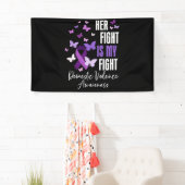 Banderoles Son combat est Ma lutte contre la violence domesti (En situation)