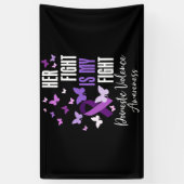 Banderoles Son combat est Ma lutte contre la violence domesti (Vertical)