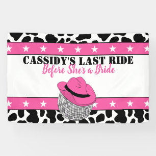 Banderoles Son Dernier Ride Disco Cowgirl Bachelorette Party