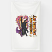 Banderoles sorcière chat noir T-shirt classique (Vertical)