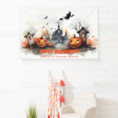 Banderoles Sorcière du citrouille de la Chambre hantée (Insitu)