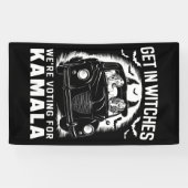 Banderoles Sortez nous votons pour Kamala Halloween (Horizontal)