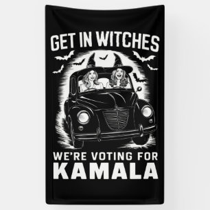 Banderoles Sortez nous votons pour Kamala Halloween